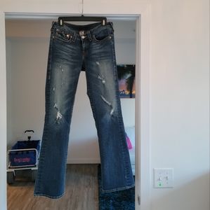 True Religion Becky Bootcut distressed jeans Tall 30